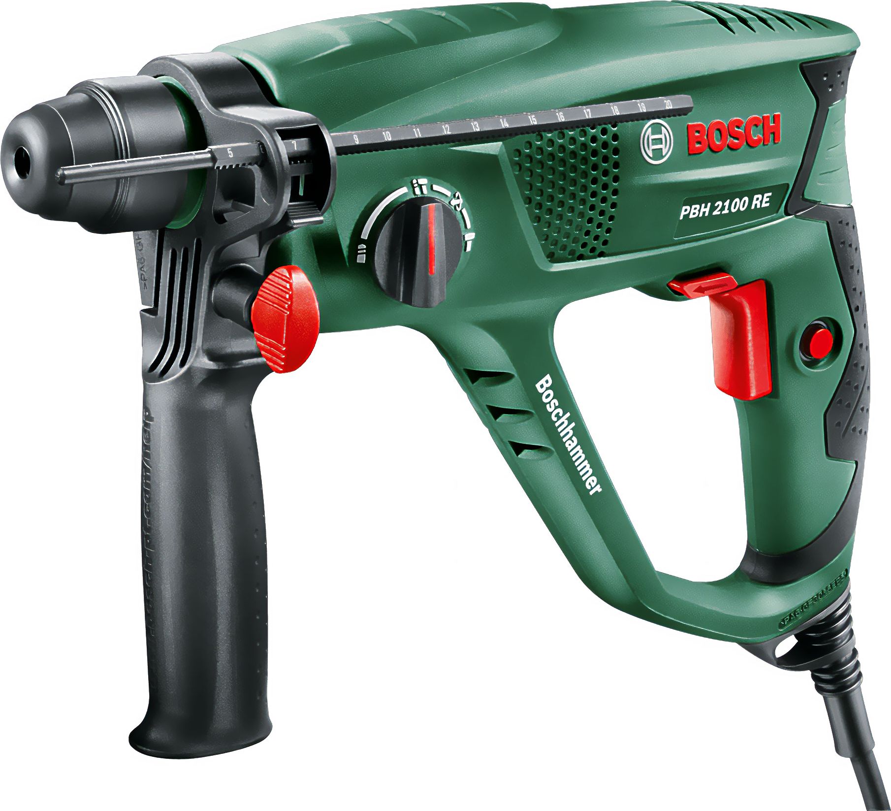 Bosch PBH 2100 RE Rotary Hammer - 550W - Green